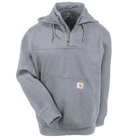 Carhartt Sweatshirts: Men's Heather Grey 100617 034 Rain Defender Hooded Sweatshirt - Image 4