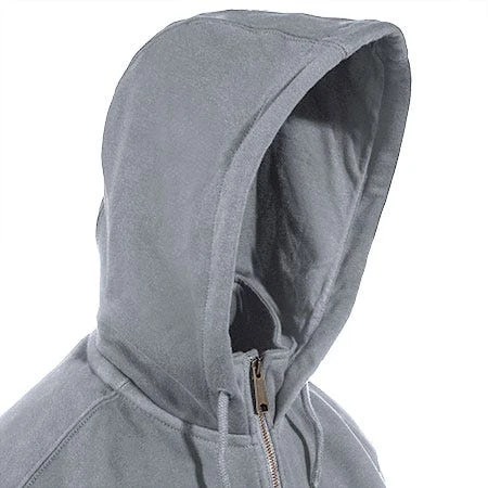 Carhartt Sweatshirts: Men's Heather Grey 100617 034 Rain Defender Hooded Sweatshirt - Image 2