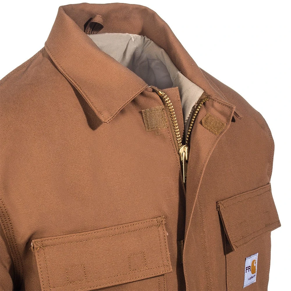 Carhartt Coats: Men's Flame Resistant 101618 211 Cotton Duck Lined Traditional Coat - Image 2