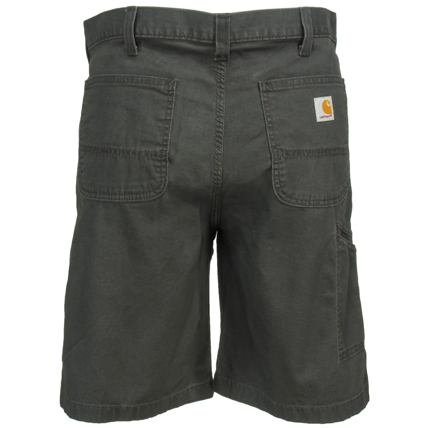 Carhartt Shorts: Men's 102514 039 Gravel Grey Rugged Flex Rigby Canvas Shorts - Image 4