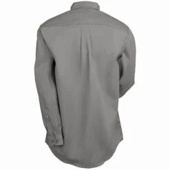 Carhartt Shirts: Men's FRS160 GRY Gray Flame Resistant Twill Shirt
