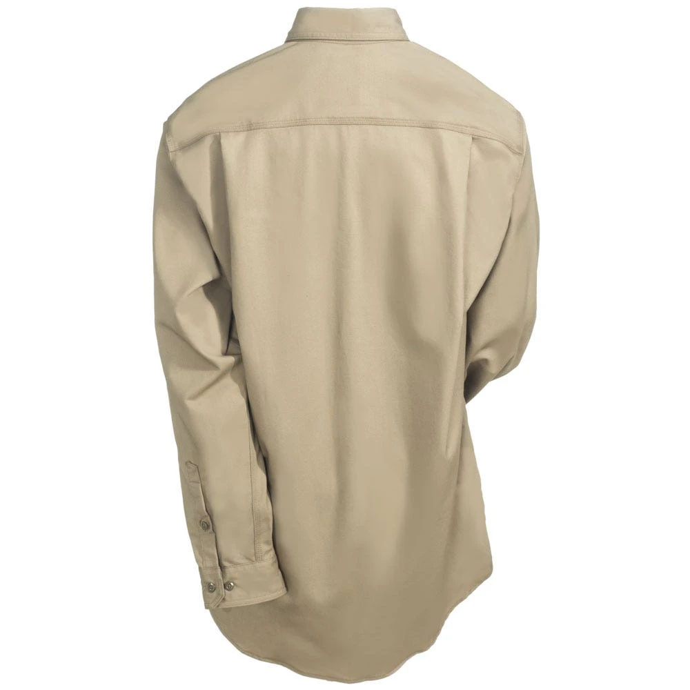 Carhartt Shirts: Men's FR Khaki FRS160 KHI Twill Flame Resistant Shirt