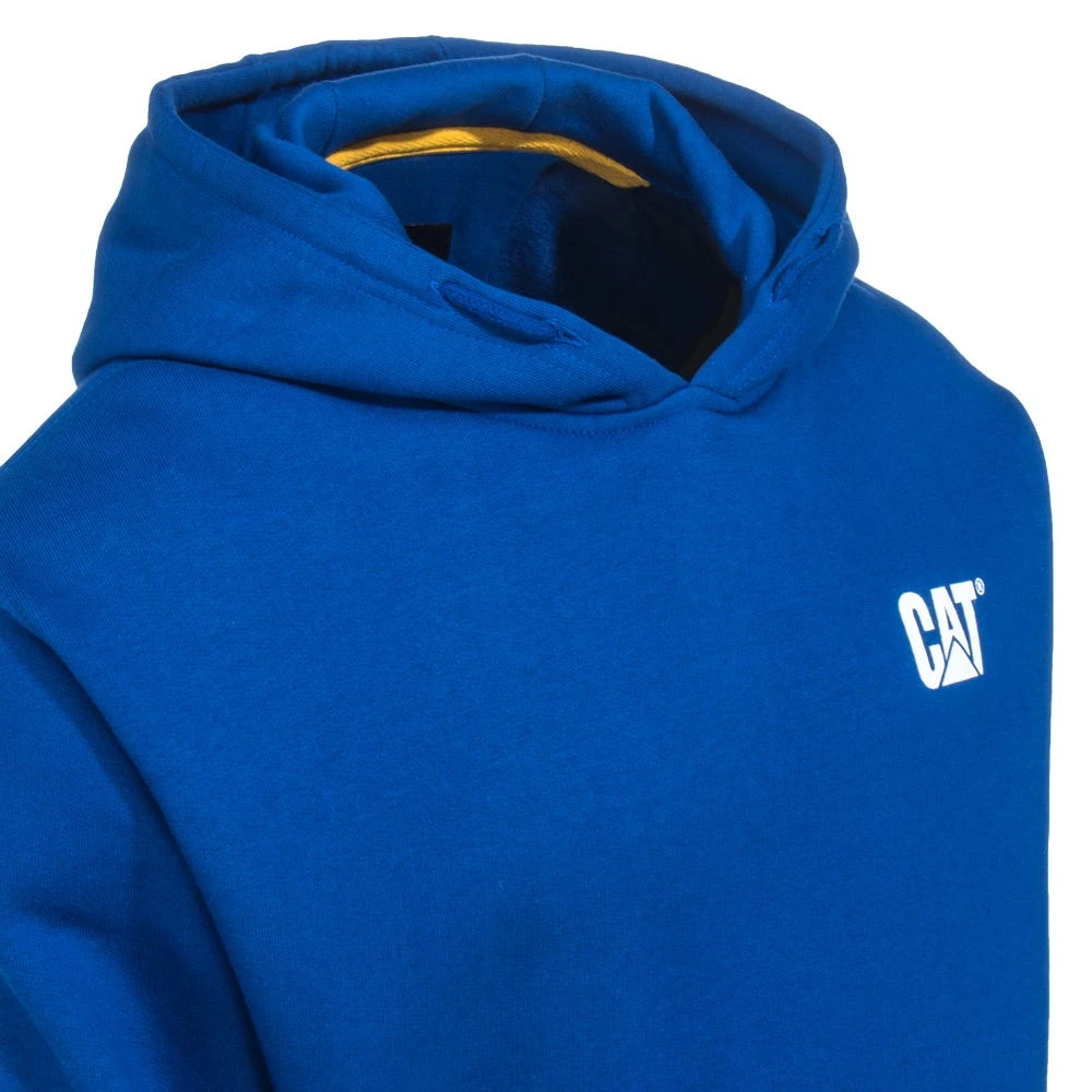 CAT Apparel Sweatshirts: Men's 1910709 95B Bright Blue Trademark Banner Hooded Sweatshirt - Image 2