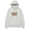 Caterpillar Sweatshirts: Men's W10646 13325 Cream Heather Trademark Hooded Sweatshirt