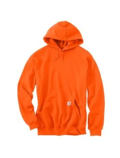 Carhartt Sweatshirts: Men's K121 BOG Brite Orange Hooded Pullover Sweatshirt