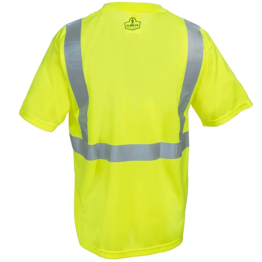 Ergodyne GloWear Men's 8289 Class 2 Economy Hi-Vis Lime Green T-Shirt
