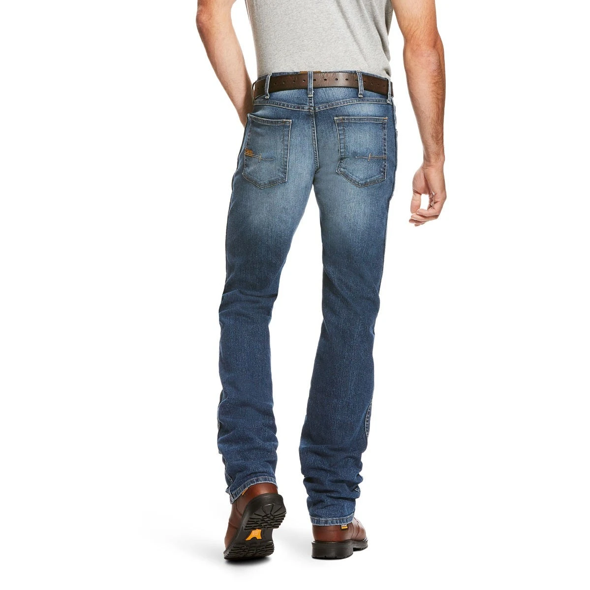 Ariat Rebar Jeans: Men's 10022605 Rebar M3 Loose DuraStretch Basic Stackable Straight Leg Jean - Image 2