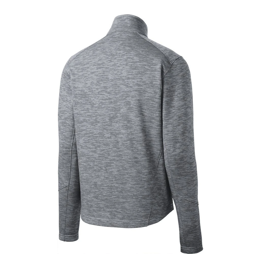 Port Authority Jacket: Men's F231 GRY Grey Digi Stripe Fleece Jacket - Image 6