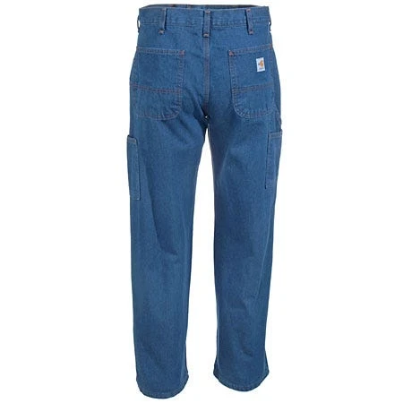 Carhartt Jeans: Men's FRB13 DNM Denim Flame Resistant Dungaree Jeans - Image 4