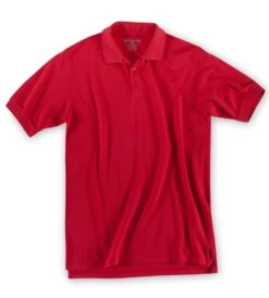 5.11 Tactical Shirts: Men's Red Cotton Knit Polo Shirt 41060 477