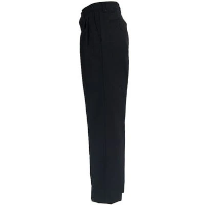 Red Kap Work Clothes: PT32 BK Men's Black Pleated Work Pants