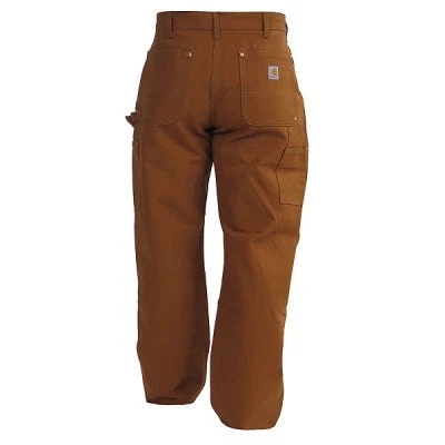 Carhartt Pants: Men's B01 BRN Brown Duck Work Pants - Image 3