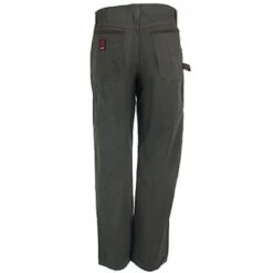 Wrangler Riggs Jeans: Men's Loden Green 3W020 LD Cotton Ripstop Carpenter Jeans