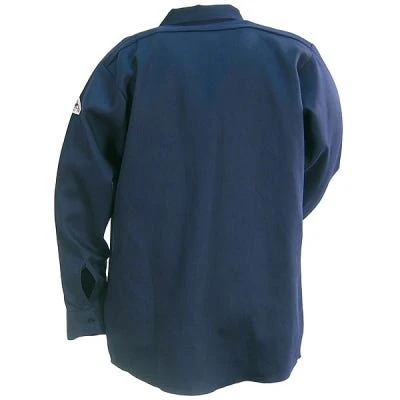 Bulwark Shirts: Men's SEW2 NV Flame-Resistant Navy Blue Long Sleeve Work Shirt