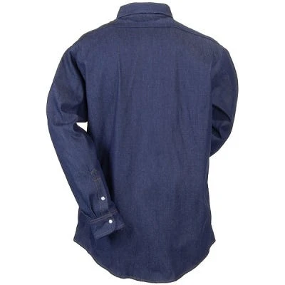 Red Kap Shirts: Men's SD78 DN Deluxe Blue Denim Western Shirt