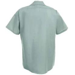Red Kap Shirts: Men's Green SP24 LG Short-Sleeve Lightweight Work Shirt
