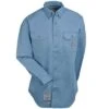 Carhartt Shirts: Men's FR Blue FRS160 MBL Twill Work Shirt