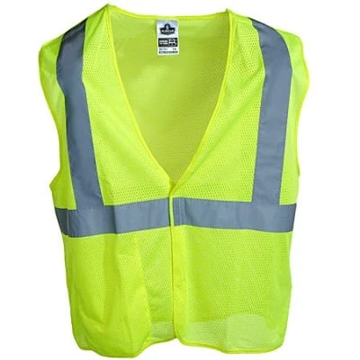 Ergodyne Vests: GloWear Green Class 2 High Visibility Breakaway Vest 8215BA