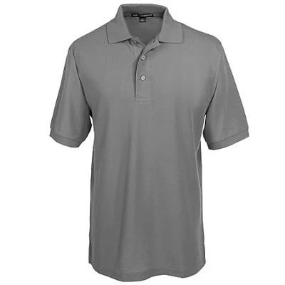 Port Authority Shirts: Men's Silk Touch Knit Sport Shirt K500 GRY - Image 3