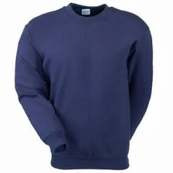 Gildan Sweatshirts: Cotton Blend Fleece Navy Sweatshirt 18000 NVY