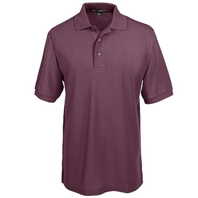 Port Authority: Silk Touch Men's Burgundy Knit Shirt K500 BRG