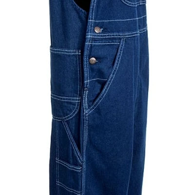 Key Overalls: Men's Cotton Denim 273 43 Garment Washed Bib Overalls - Image 4