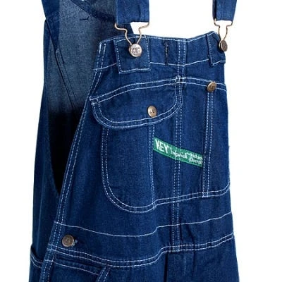 Key Overalls: Men's Cotton Denim 273 43 Garment Washed Bib Overalls - Image 5