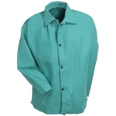 Revco Coats: Men's F2 30 C Flame-Resistant Green Welding Coat