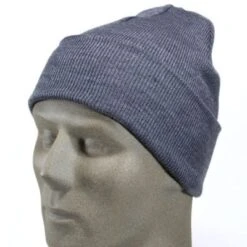 Port And Company Caps: CP90 GRY Acrylic Knit Cap Gray