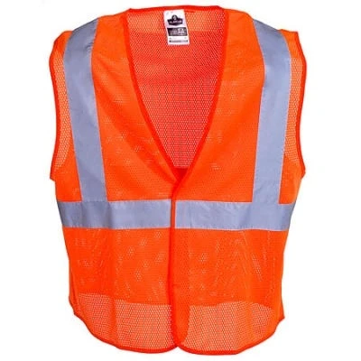 Ergodyne Vests: GloWear Orange High Visibility Vest 8205HL ORG