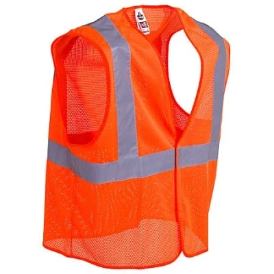Ergodyne Vests: GloWear Orange High Visibility Vest 8205HL ORG - Image 3