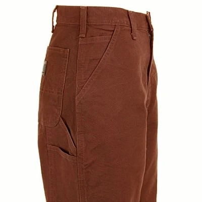 Carhartt Pants: Men's B11 BRN Cotton Duck Carpenter Work Pants - Image 3