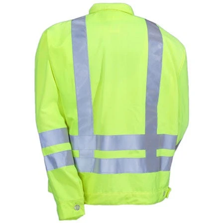 Red Kap Jackets: High Visibility ANSI Class 2 Ike Jacket JY32HV - Image 4