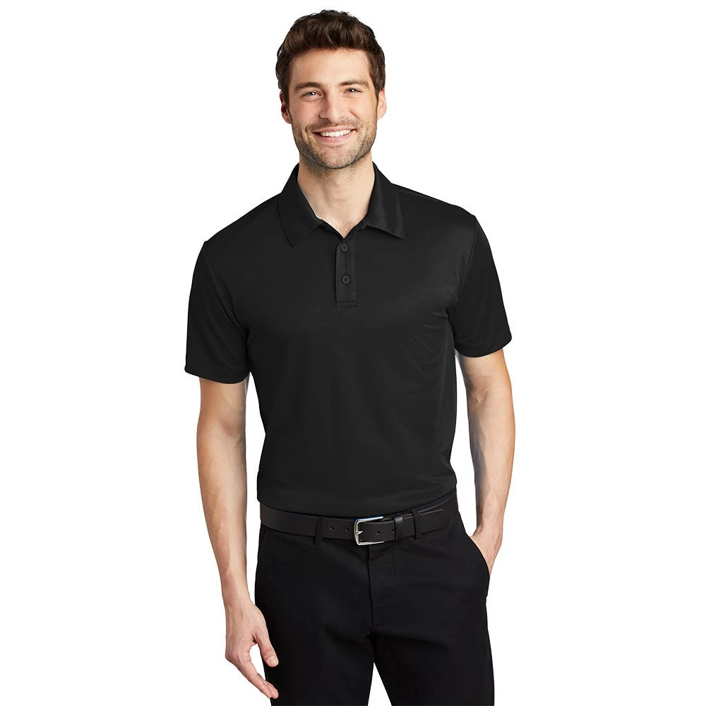 Port Authority Shirt: Men's K540 BLK Black Silk Touch Performance Polo - Image 3