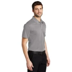 Port Authority Shirt: Men's K540 GRY Gusty Grey Silk Touch Performance Polo