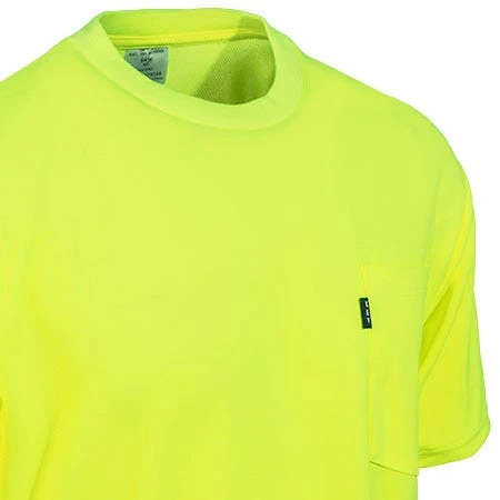 Key Shirts: Men's 818 39 Yellow Moisture-Wicking Hi-Vis Shirt - Image 2