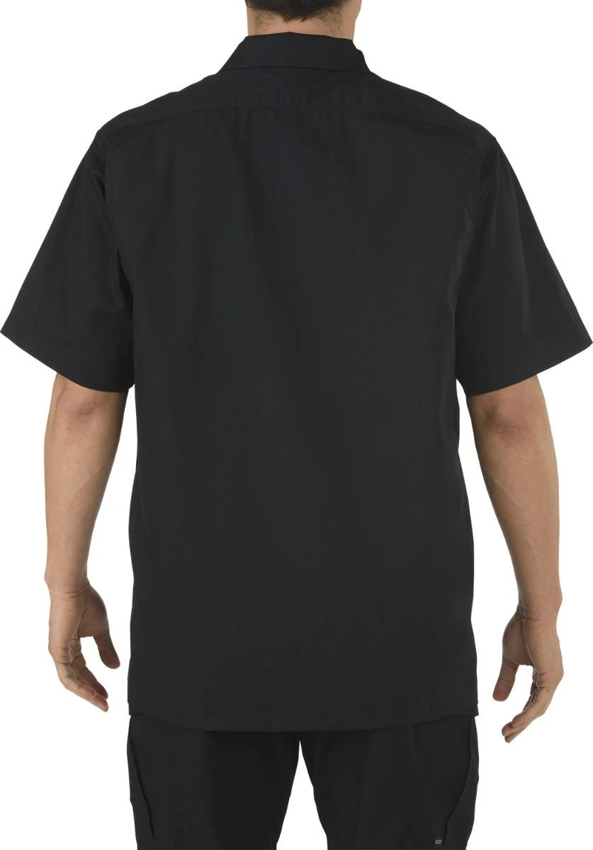 5.11 Tactical Shirts: Men's Black 71339 019 Taclite TDU Short Sleeve Shirt - Image 4