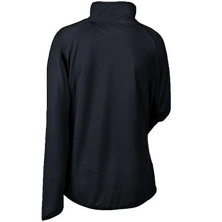 Sport Tek Pullover: Ladies LST850 BLK Black 1/2 Zip Stretch Pullover - Image 3