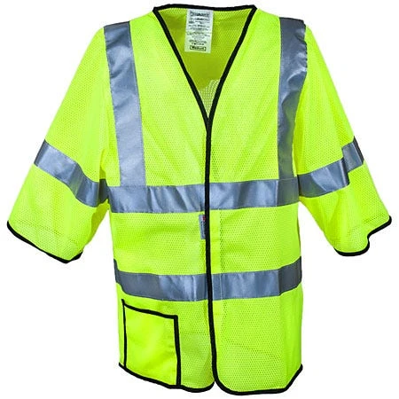Occunomix Vests: High Visibility Yellow Mesh Safety Vest LUX HSCOOL3 YEL - Image 2