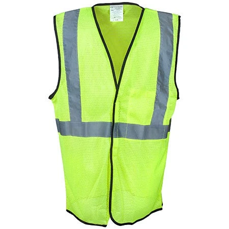 Occunomix Vests: Yellow High Visibility Lightweight Mesh Safety Vest LUX SSGC - Image 2