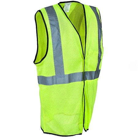 Occunomix Vests: Yellow High Visibility Lightweight Mesh Safety Vest LUX SSGC - Image 3