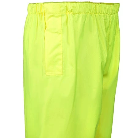 Occunomix Pants: Men's High Visibility Yellow Rain Pants LUX TENR YEL - Image 4
