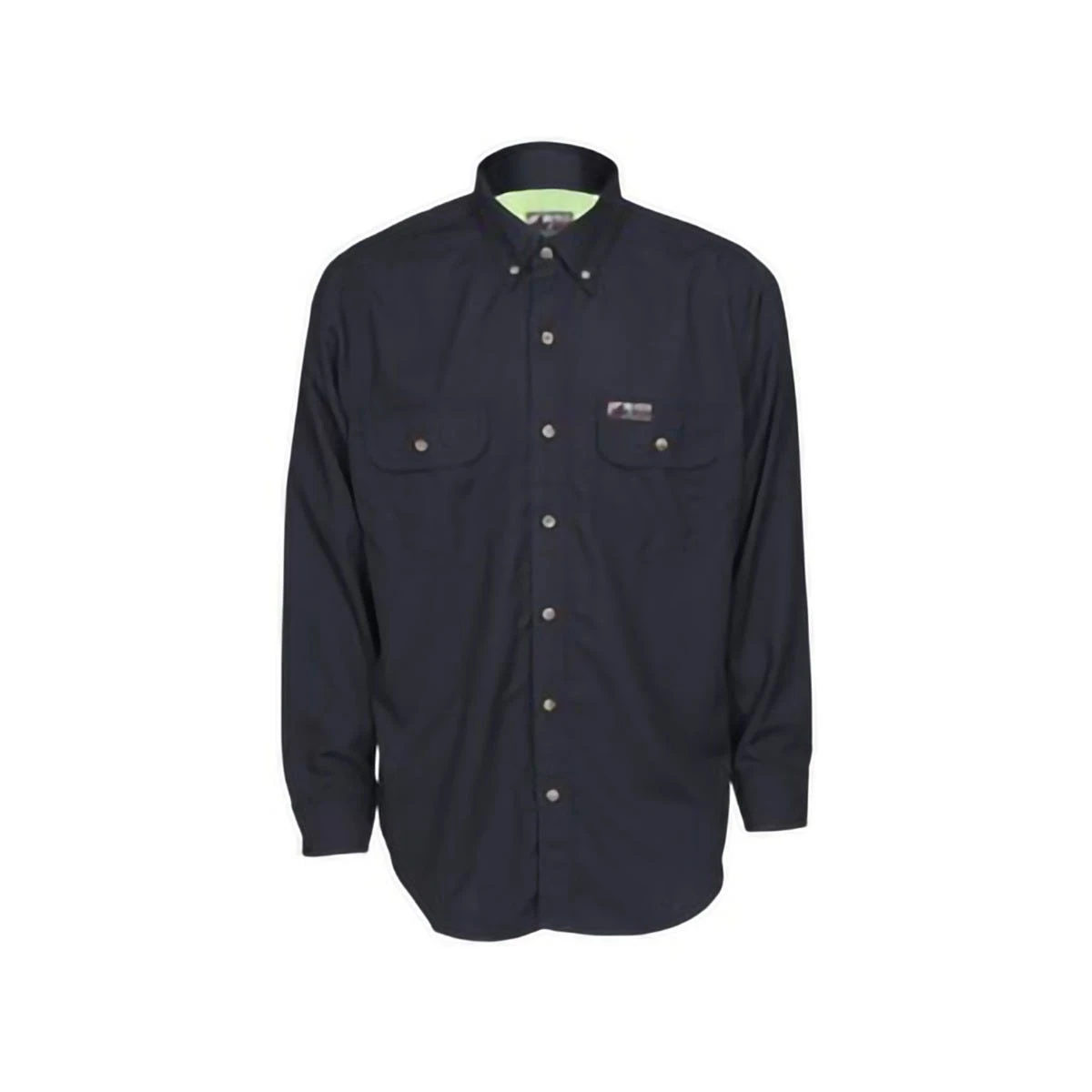 MCR Safety Shirts: Men's SBS1002 Navy FR Summit Breeze Vented Underarms Long Sleeve Button Down Shirt