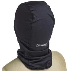 Occunomix Hats: SS260 Black Moisture-Wicking Hinged Balaclava