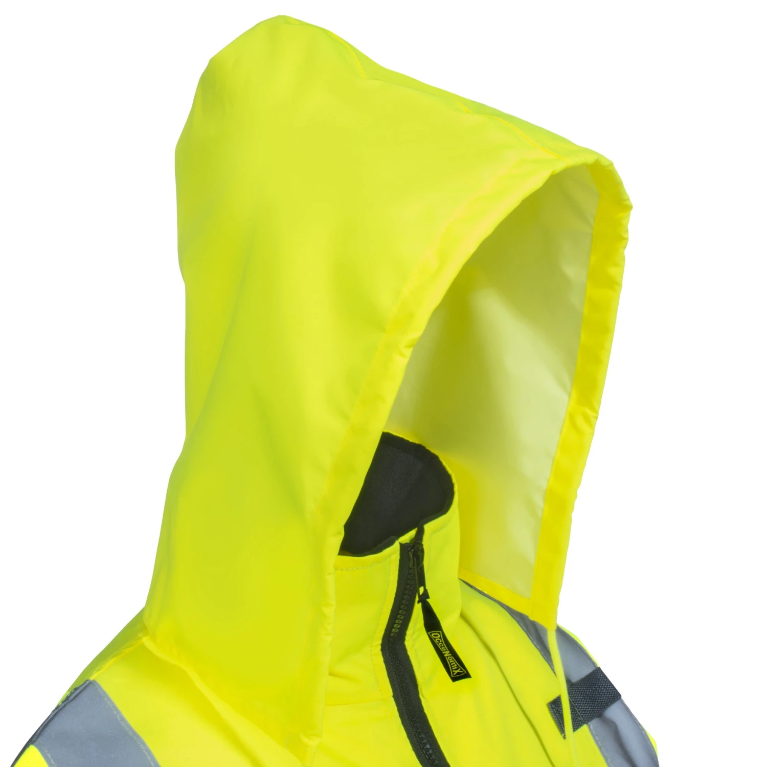 Occunomix Jackets: Men's LUX 350 JB B High Viz Yellow Quilt-Lined Bomber Jacket - Image 4