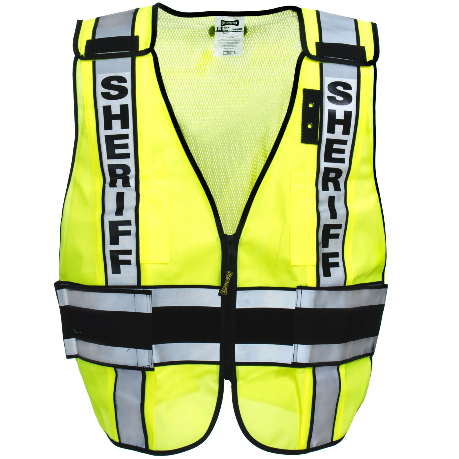 Occunomix Vests: Men's LUX DPSS DOR High Viz Sheriff Safety Vest - Image 2