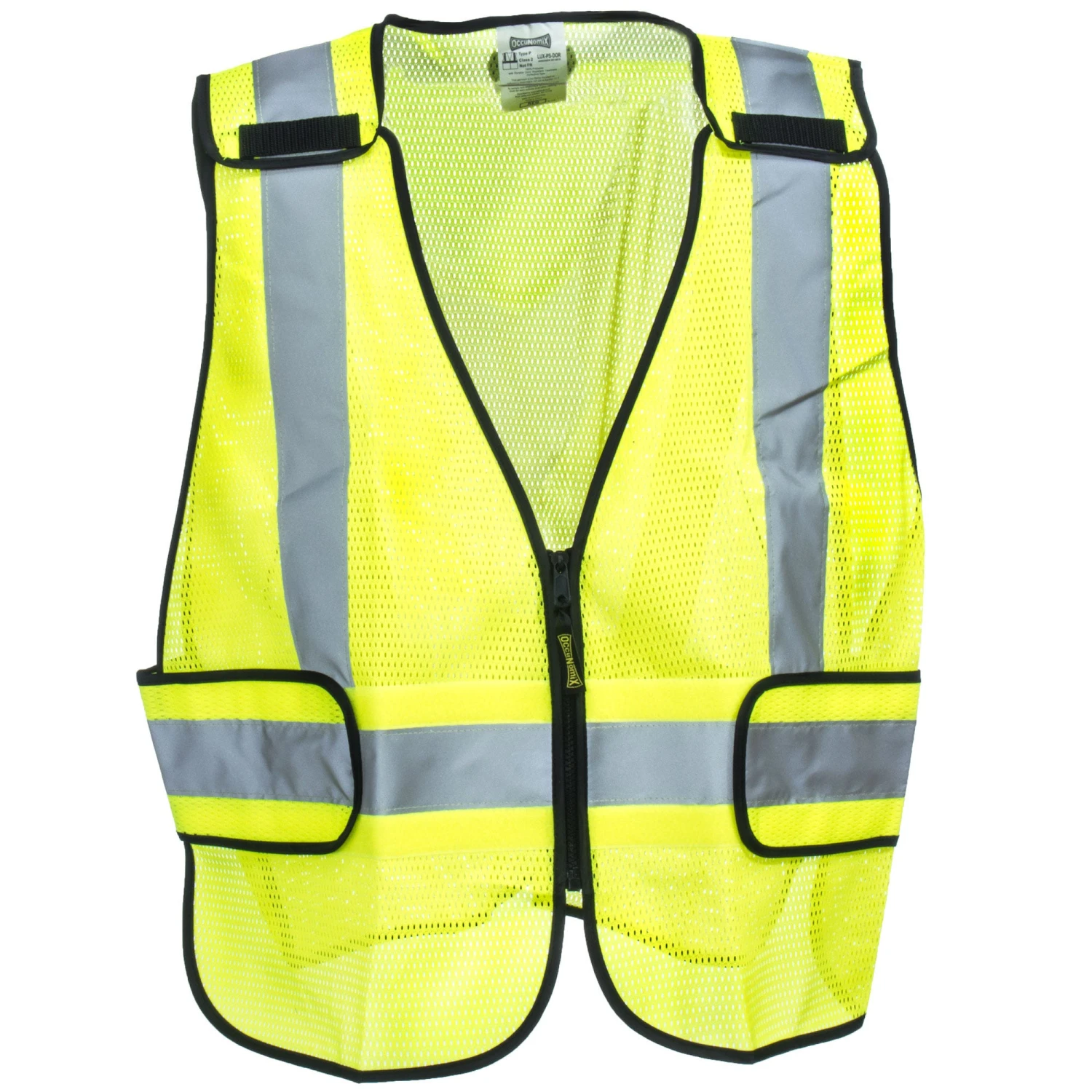 Occunomix Vests: Men's LUX PS DOR Plain High Viz Safety Mesh Vest - Image 2