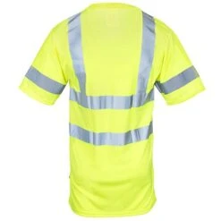 Occunomix Shirts: Men's Hi Vis Yellow LUX SSETP3B YLW Reflective Shirt
