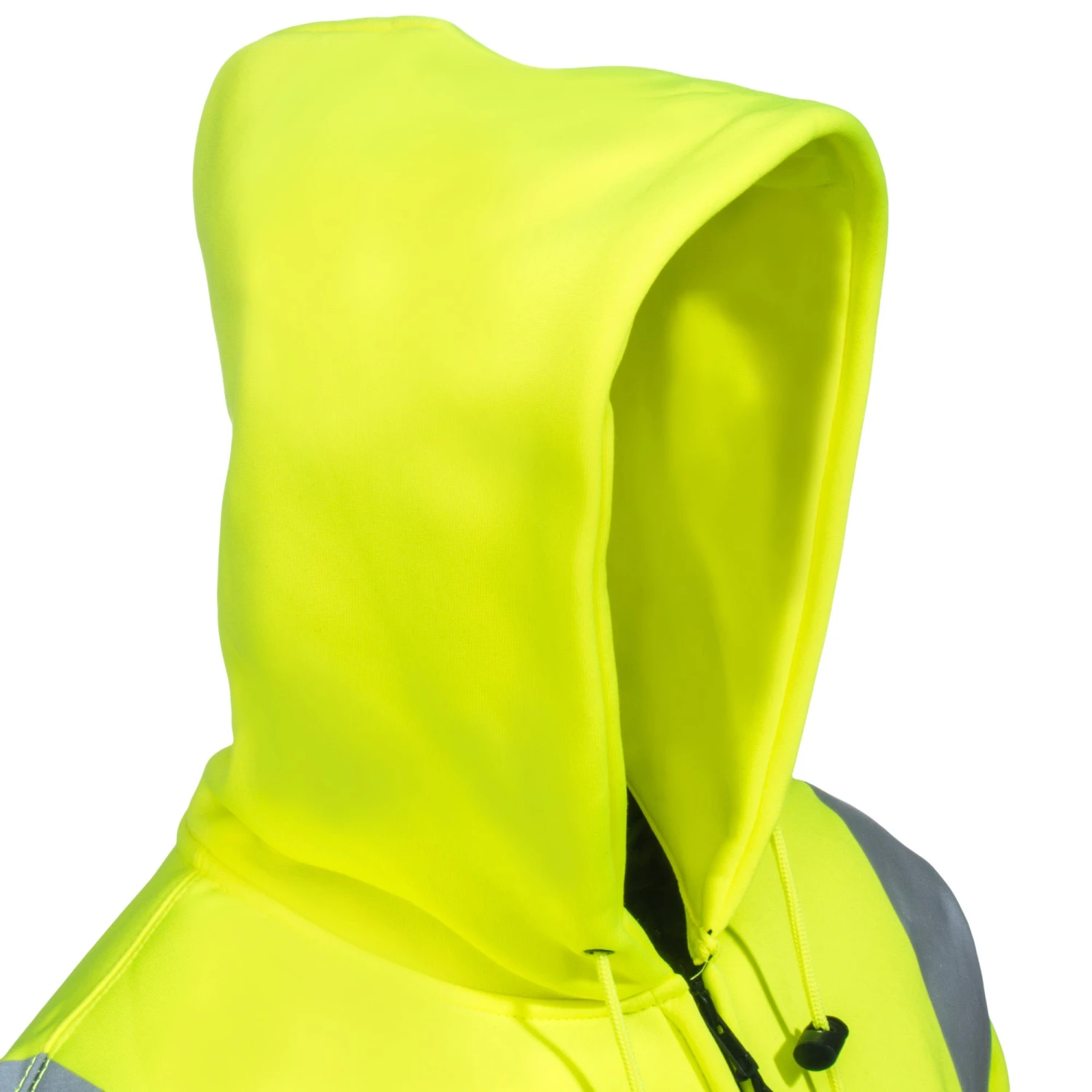 Occunomix Sweatshirts: Men's LUX SWTHZBK High Viz Black Bottom Full-Zip Sweatshirt - Image 4