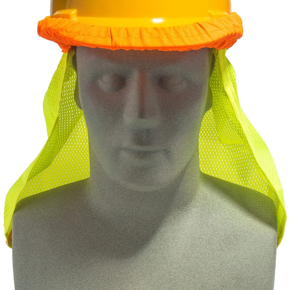 Occunomix Safety Shades: Men's OK-5057009 High Visibility Mesh Hard Hat Safety Shade - Image 2